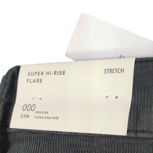 NWT American Eagle Corduroy Pants Womens 000 Super High Rise Flare Button Fly - Picture 9 of 16